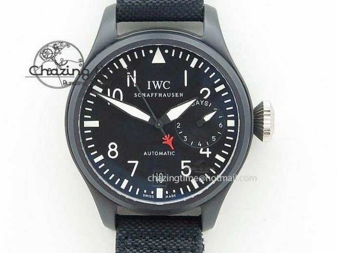 MIROTIME 0825 Fashionable Mark XVIII IW327002 V6F Best Edition White Dial On Black Leather Strap A 7312
